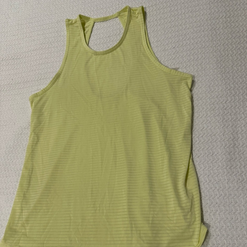 Lemon Yellow Sleeveless Women's Work-Out Top